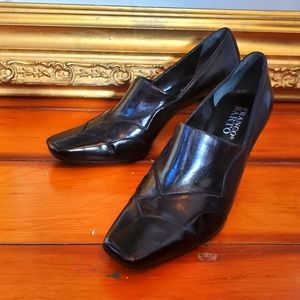 Black Franco Sarto Shootie Boss Heels